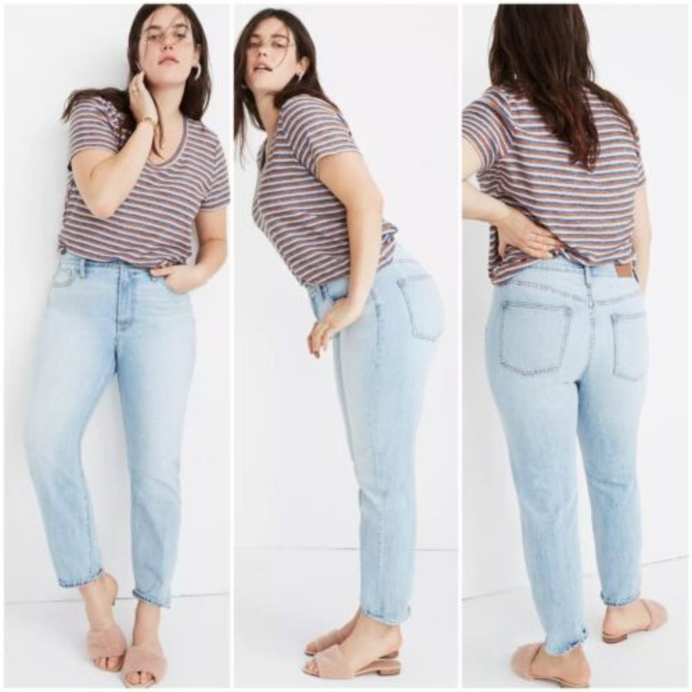 MADEWELL Women's Plus 32 Fitzgerald Light Wash Perfect Vintage Cotton Jean C2819